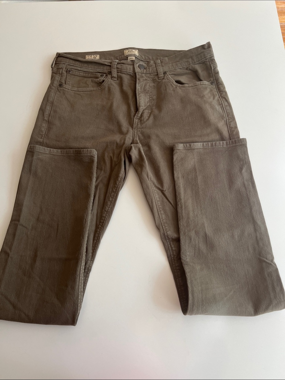 J Crew Men's Olive Green/Gray  Pants